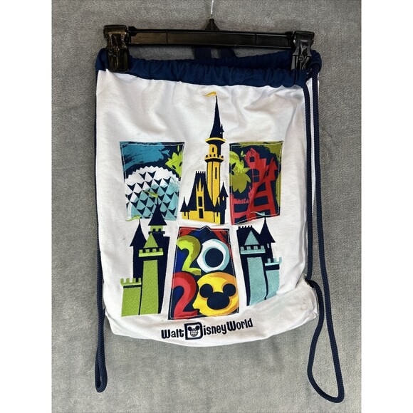 Disney Parks WDW 2020 Cinch Sack Drawstring Tote Bag Disney World Vacation‎ - Picture 1 of 9